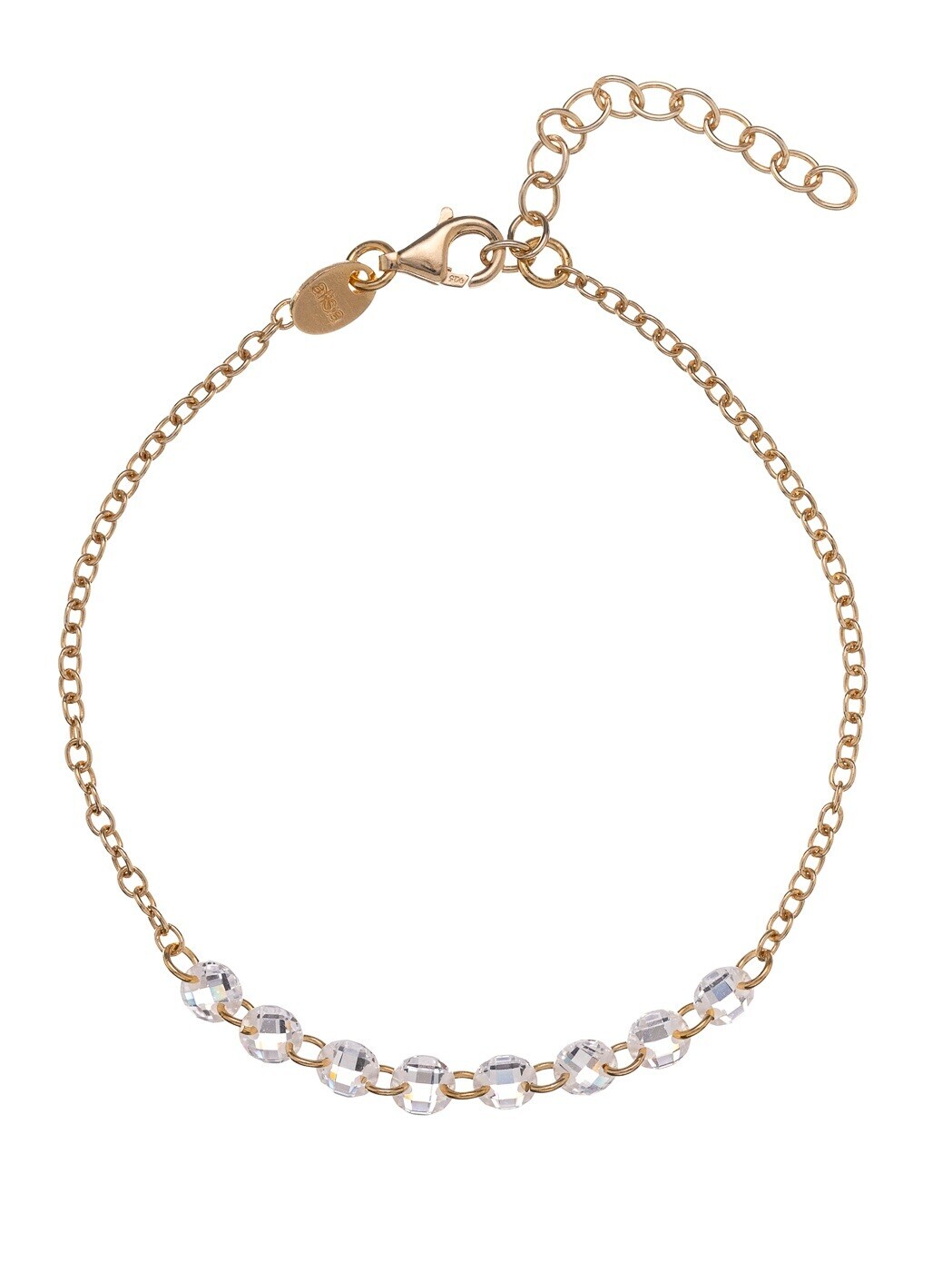 Alisia Úchvatný pozlátený náramok s čírymi zirkónmi AL5057.01.000