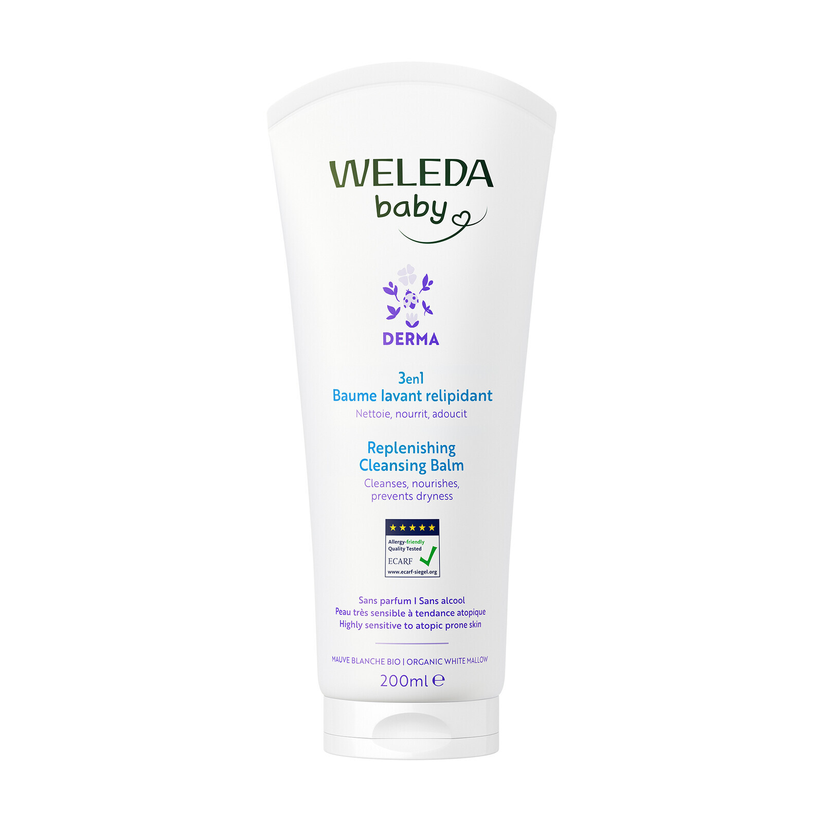 Weleda Umývací balzam Baby 3v1 Derma (Replenishing Cleansing Balm) 200 ml