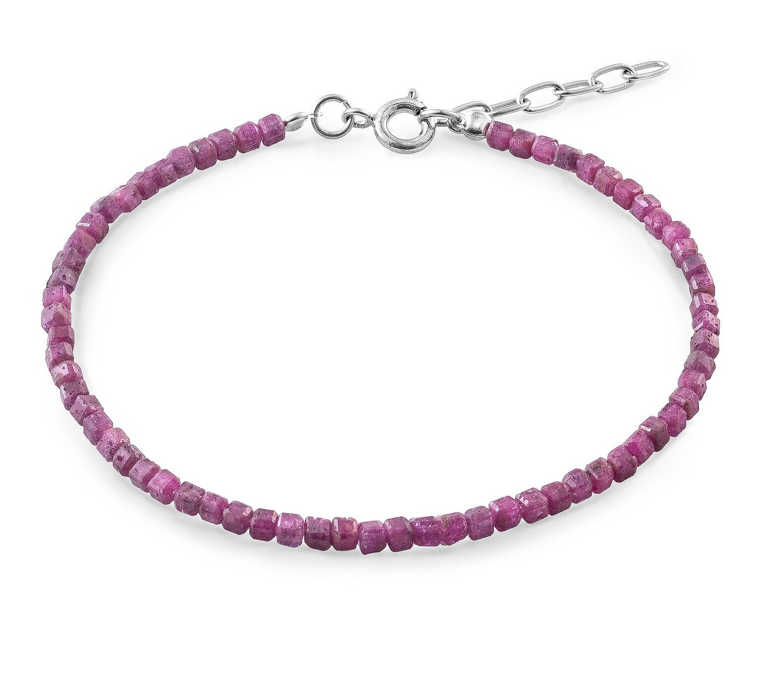 AGAIN Jewelry Minerálny náramok z rubínu AJKNR014