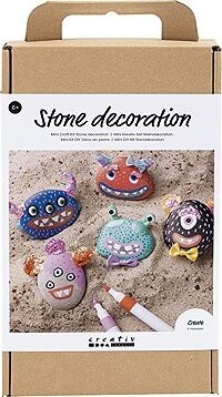 Creativ Company Craft Kit Stone Decoration Monster