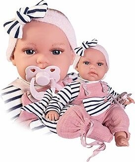 Antonio Juan 70332 Toneta – realistické bábätko so zvukmi a mäkkým látkovým telom – 34 cm