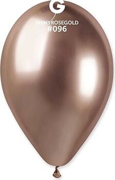 SMART BALLOONS Balóniky chrómované 50 ks ružovo zlaté (rose gold) lesklé – priemer 33 cm