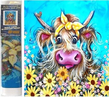 Norimpex Krava s mašľou 30 × 40 cm