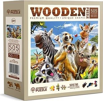 WOODEN CITY Drevené puzzle Vitajte v Afrike 505 dielikov