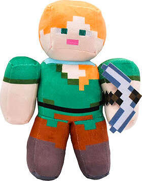 Plush Minecraft Alex s krompáčom 27 cm