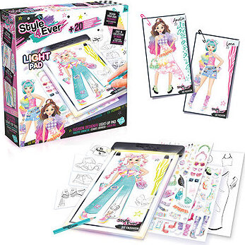 Style4Ever Návrhářská sada s podsvícenou podložkou