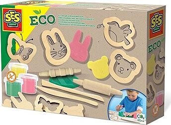 SES ECO plastelína s dreveným príslušenstvom