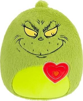 Squishmallows Fuzz-A-Mallows Grinch Grinch so srdiečkom