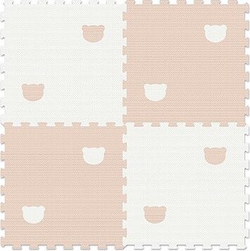 Detské penové puzzle – Medveď, sivá + biela