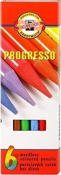 Koh-i-noor PROGRESSO 8755/6 – pastelky v laku – 6 ks