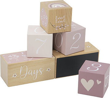 Label Label Míľnikové kocky Pink