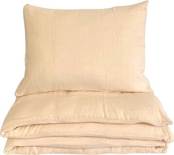 Dadka Obliečky mušelín do postieľky 100 × 135, 45 × 60 cm krémové