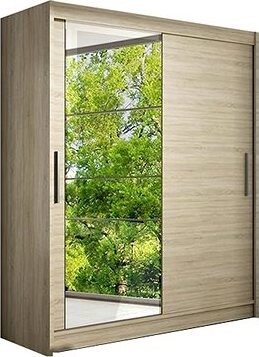 Nejlevnější nábytek Tabari VI, dub sonoma/zrkadlo, šírka 150 cm