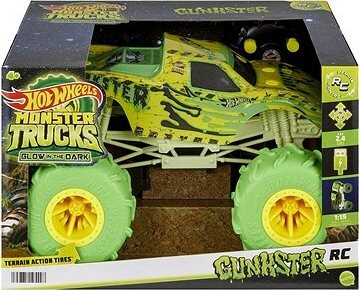 Hot Wheels RC Monster Trucks Gunkster svietiaci v tme 1 : 15