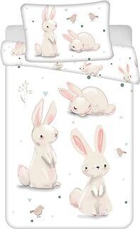 Jerry Fabrics Zajačiky baby 100 × 135, 40 × 60 cm