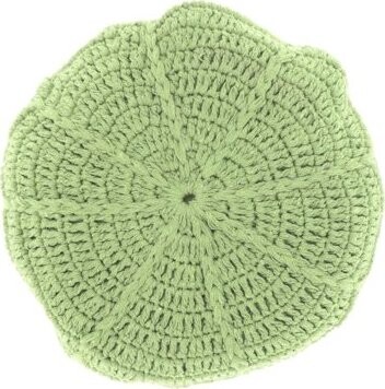 TEXTILOMANIE Okrúhly dekoračný vankúšik Dora 45 cm, svetlozelený