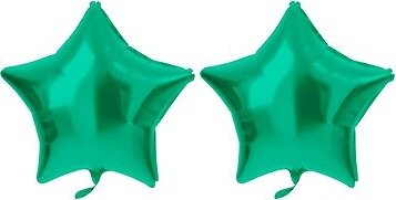 FOLAT Balón fóliový – hviezda, matná zelená, 48 cm, 2 ks