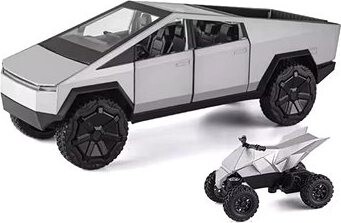 XinHaodi Tesla Cybertruck kovový model 1 : 24, Hračka so zvukom, svetlami pre deti od 6 rokov, Model Tesly