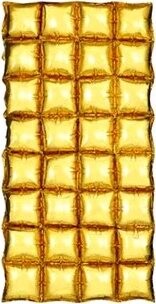 Partydeco Balónová mozaika, záves, zlatá, 72 × 143 cm