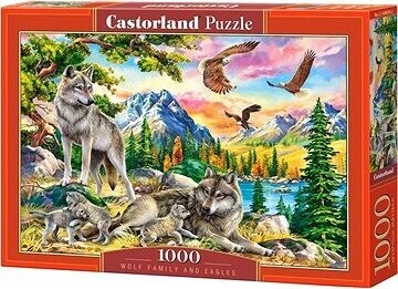 CASTORLAND Puzzle Vlčia rodinka 1000 dielikov