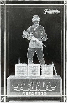 Arma Reforger Soldier 3D Glass Model – figúrka