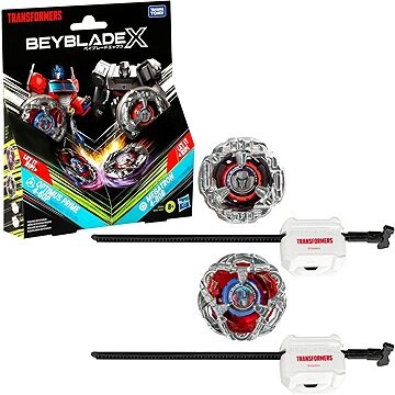Beyblade X Transformers Collab Optimus Prime 4-60P vs. Megatron 4-80B