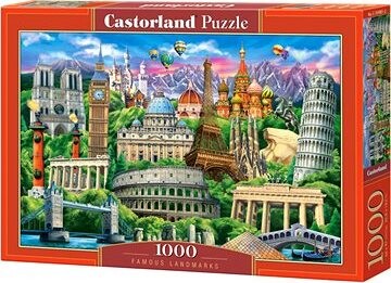 CASTORLAND Puzzle Známe pamiatky 1000 dielikov