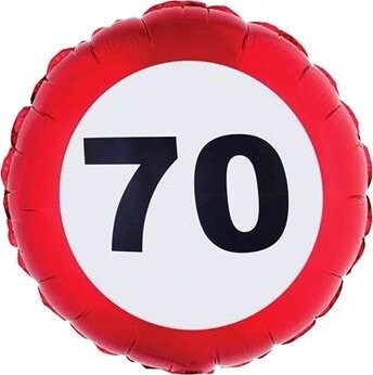 Balón fóliový dopravná značka 70