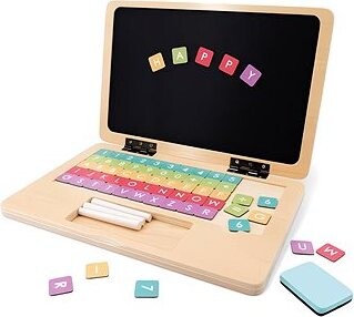 Derrson drevený náučný notebook 70 dielov s magnetickou tabuľou