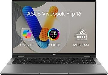 ASUS Vivobook 16 Flip TP3607SH-OLED013W Matte Gray kovový