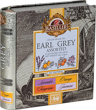 Basilur Earl Grey Book Assorted 32 × 2 g plech