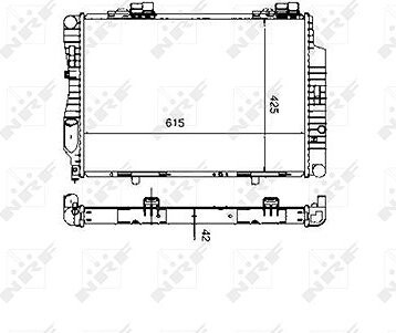NRF Chladič, chladenie motora 55333
