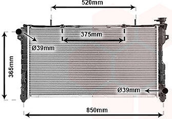 VAN WEZEL chladič, chladenie motora 07002077