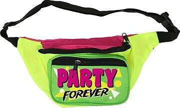 GUIRCA Retro ľadvinka farebná neón, 80. roky – disko, 35 × 12 cm