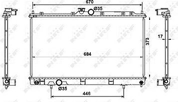 NRF Chladič, chladenie motora 53779