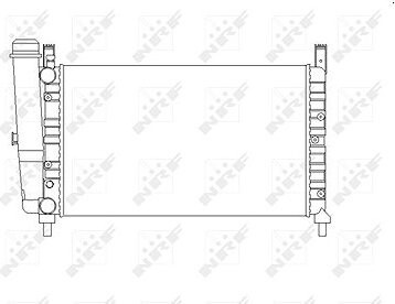 NRF Chladič, chladenie motora 54701