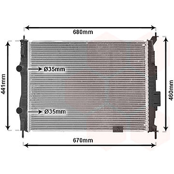 VAN WEZEL chladič, chladenie motora 13002278