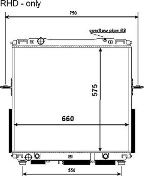 NRF Chladič, chladenie motora 53368
