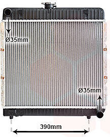 VAN WEZEL chladič, chladenie motora 30002042