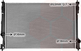 VAN WEZEL chladič, chladenie motora 53012714