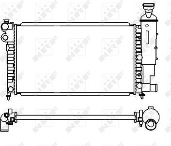 NRF Chladič, chladenie motora 58920
