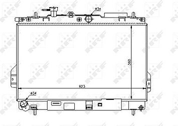 NRF Chladič, chladenie motora 53362