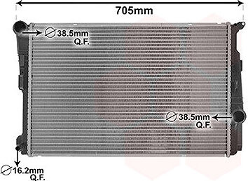 VAN WEZEL chladič, chladenie motora 06002546