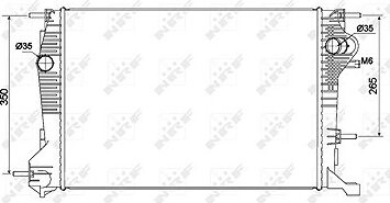 NRF Chladič, chladenie motora 53136