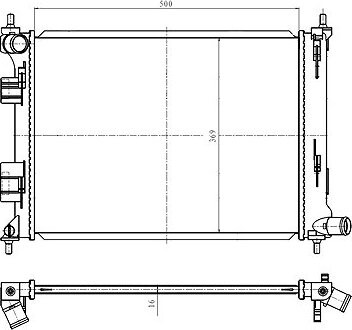 NRF Chladič, chladenie motora 550010