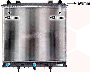 VAN WEZEL chladič, chladenie motora 02002132
