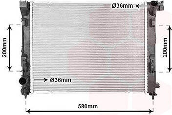 VAN WEZEL chladič, chladenie motora 13012715