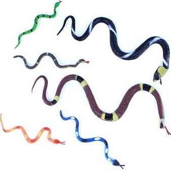 Gumový had – mix 6 ks – halloween