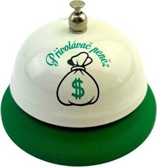 Recepčný zvonček – privolávač peňazí