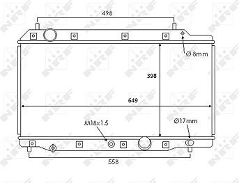 NRF Chladič, chladenie motora 58383